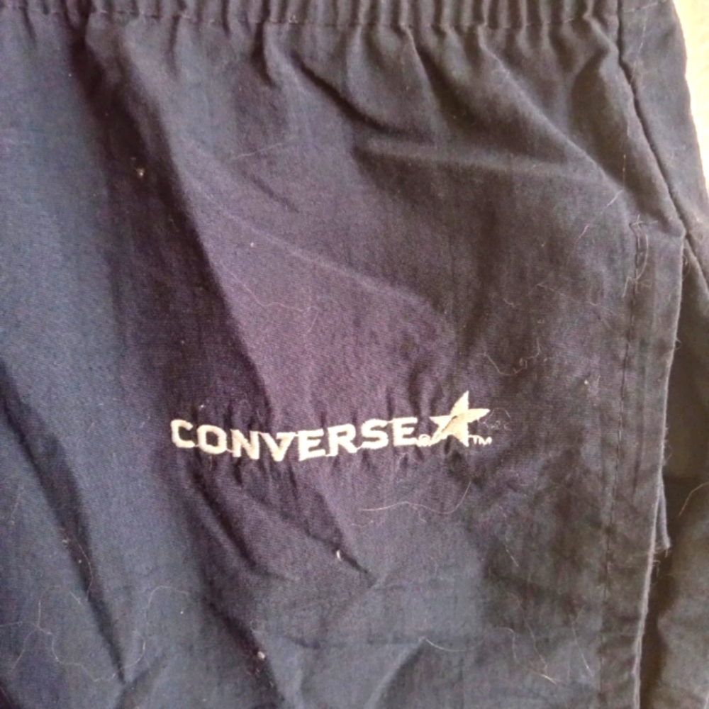 Vintage 80s Converse Joggers track pants Made USA large 40/33 zip ankles